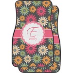 Daisies Car Floor Mats (Front Seat) (Personalized)