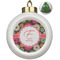 Daisies Ceramic Ball Ornament - Christmas Tree (Personalized)
