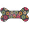 Daisies Ceramic Dog Ornament - Front w/ Name and Initial