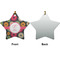 Daisies Ceramic Flat Ornament - Star Front & Back (APPROVAL)