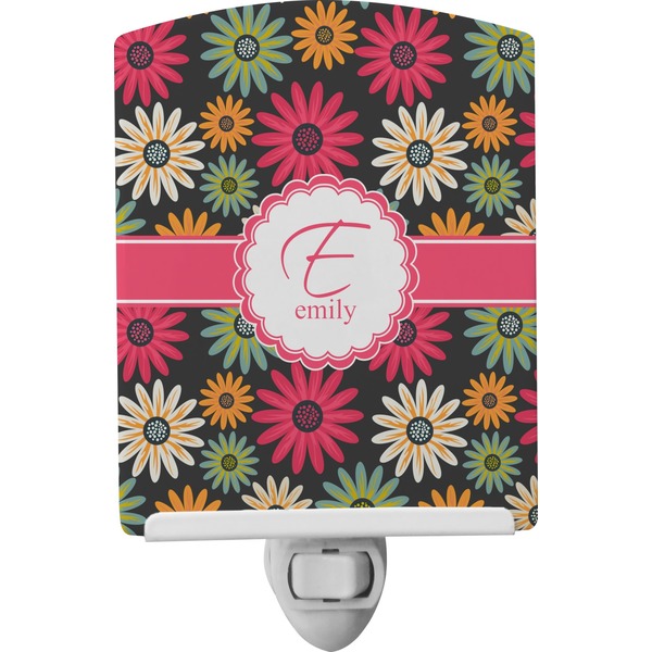 Custom Daisies Ceramic Night Light (Personalized)