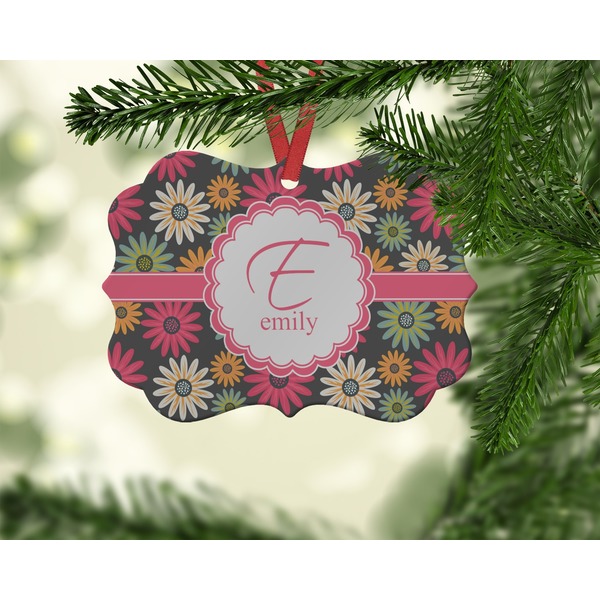 Daisies Christmas Ornament (On Tree)