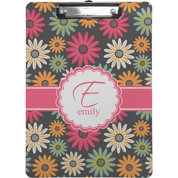 Custom Daisies Clipboard (Letter Size) (Personalized)