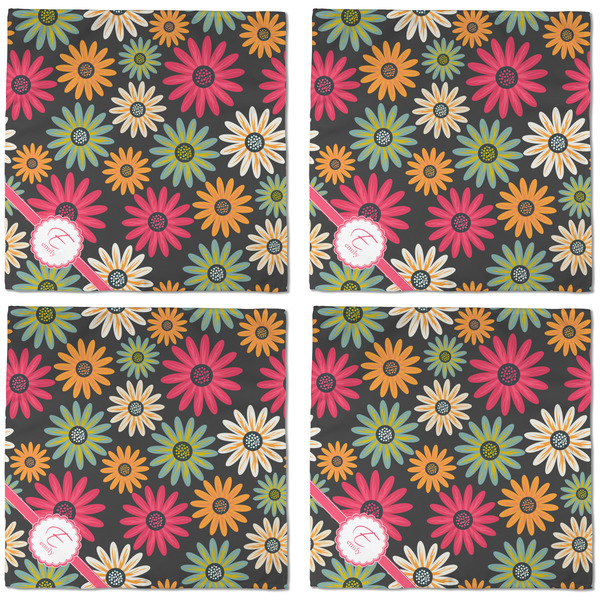 Daisies Cloth Napkins - Personalized Dinner (APPROVAL) Set of 4