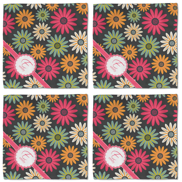 Daisies Cloth Napkins - Personalized Lunch (APPROVAL) Set of 4