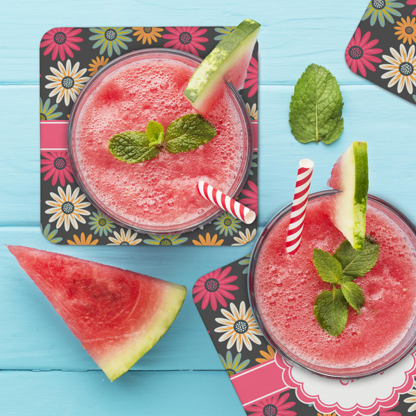 Daisies Coaster Set - LIFESTYLE