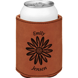 Daisies Leatherette Can Sleeve - Double Sided (Personalized)