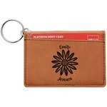 Daisies Leatherette Keychain ID Holder (Personalized)