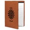 Daisies Leatherette Portfolio with Notepad (Personalized)
