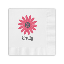 Daisies Coined Cocktail Napkins (Personalized)