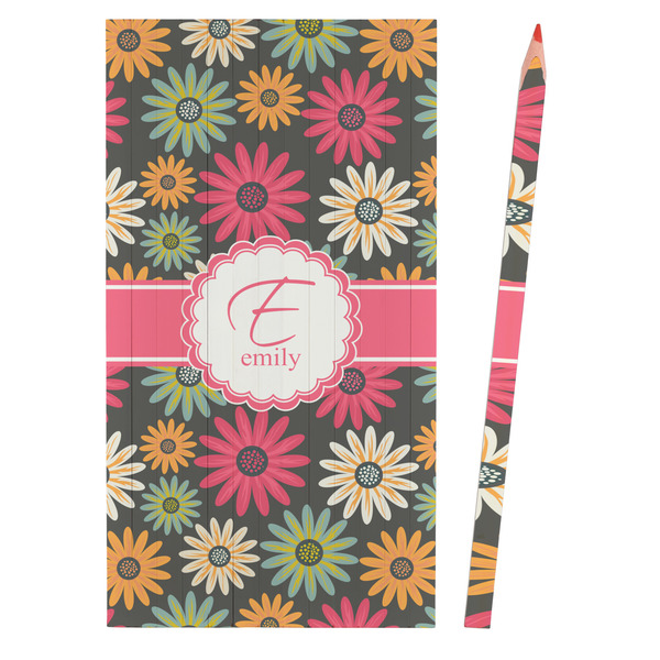 Daisies Colored Pencils - Front View