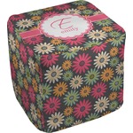 Daisies Cube Pouf Ottoman (Personalized)