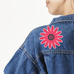 Daisies Twill Iron On Patch - Custom Shape - Large