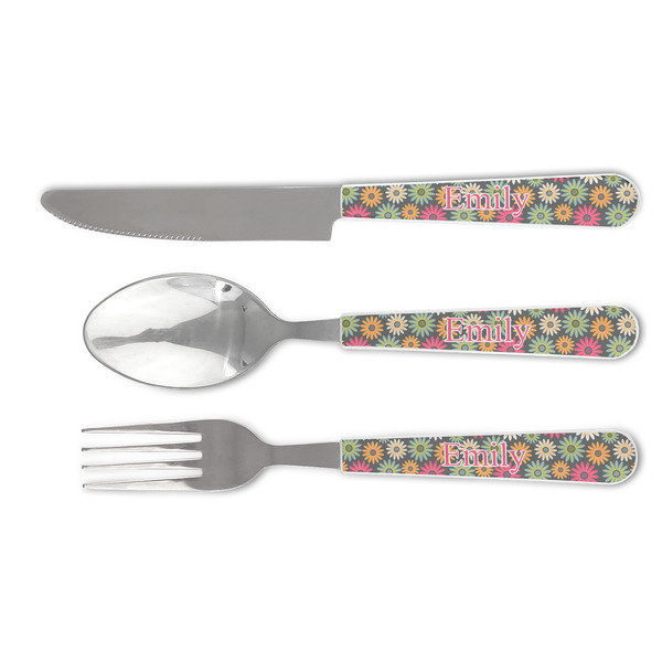 Custom Daisies Cutlery Set (Personalized)