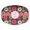 Daisies Plastic Platter - Microwave & Oven Safe Composite Polymer (Personalized)