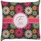 Daisies Decorative Pillow Case (Personalized)