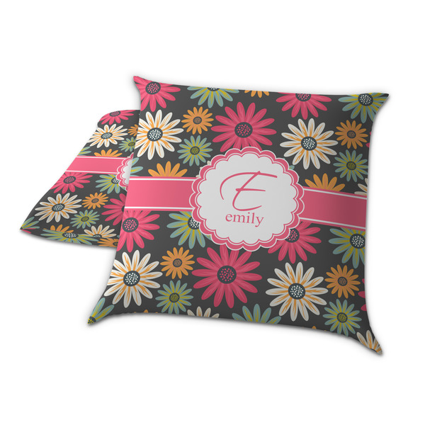 Daisies Decorative Pillow Case - TWO