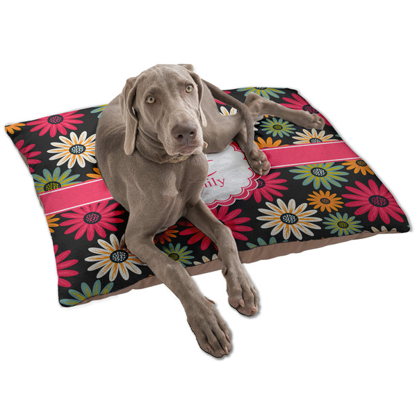 Daisies Dog Bed - Large LIFESTYLE