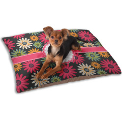 Daisies Dog Bed - Small w/ Name and Initial