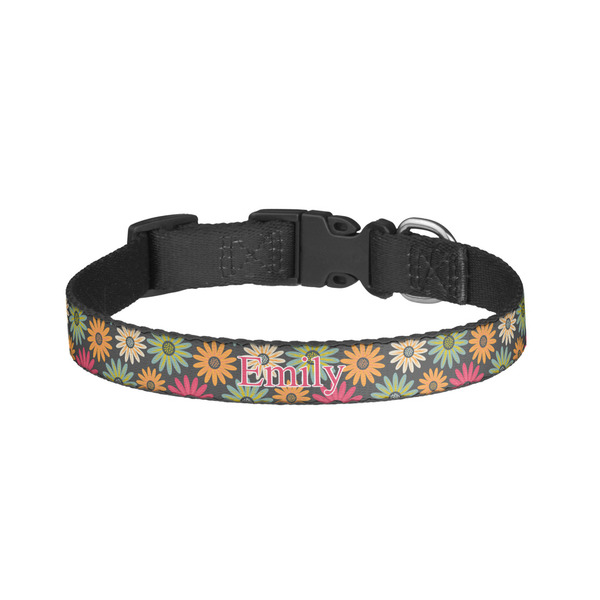 Custom Daisies Dog Collar - Large (Personalized)