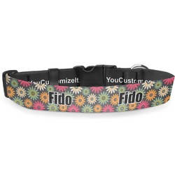 Daisies Deluxe Dog Collar - Toy (6" to 8.5") (Personalized)