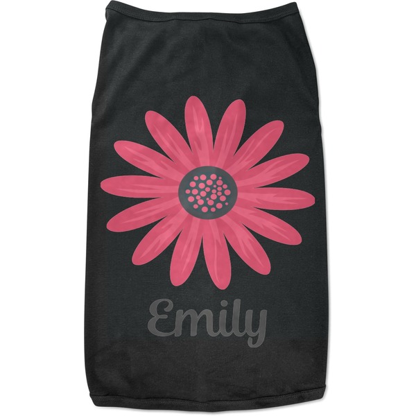 Custom Daisies Black Pet Shirt (Personalized)