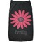 Daisies Black Pet Shirt (Personalized)