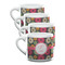 Daisies Double Shot Espresso Mugs - Set of 4 Front