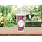 Daisies Double Wall Tumbler with Straw Lifestyle