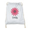 Daisies Drawstring Backpack - Sweatshirt Fleece - Double Sided (Personalized)