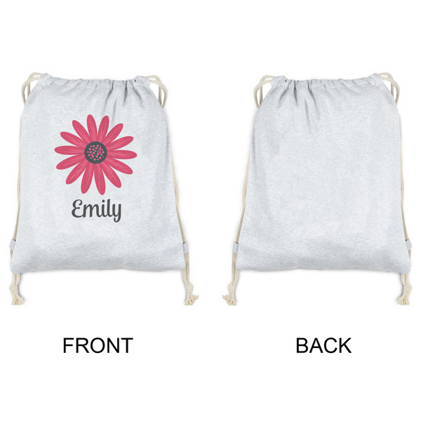 Daisies Drawstring Backpacks - Sweatshirt Fleece - Single Sided - APPROVAL