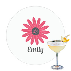Daisies Printed Drink Topper - 3.25" (Personalized)