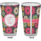 Daisies Pint Glass - Full Color - Front & Back Views