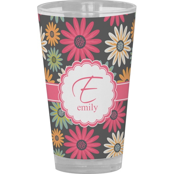 Custom Daisies Pint Glass - Full Color (Personalized)