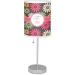 Daisies 7" Drum Lamp with Shade Linen (Personalized)