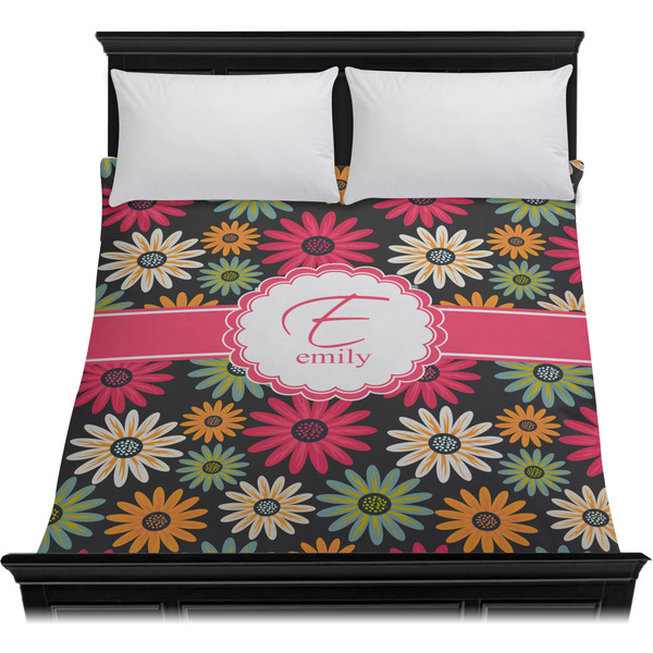 Daisies Duvet Cover - Queen - On Bed - No Prop