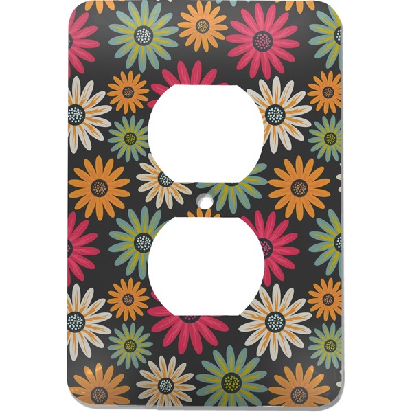 Custom Daisies Electric Outlet Plate