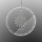 Daisies Engraved Glass Ornament - Round (Front)