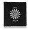 Daisies Leather Binder - 1" - Black (Personalized)