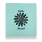 Daisies Leather Binder - 1" - Teal (Personalized)