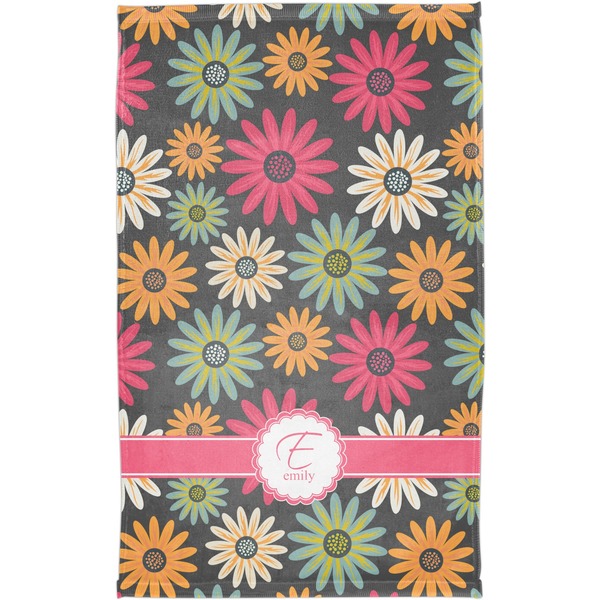 Daisies Finger Tip Towel - Full View