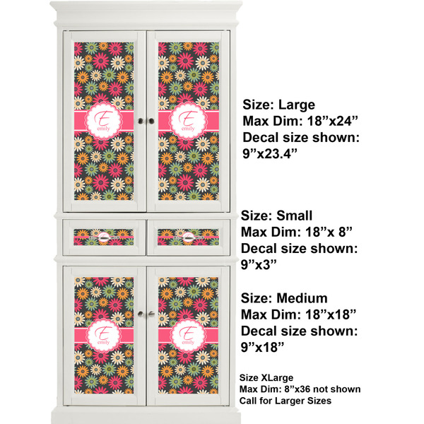 Daisies Full Cabinet (Show Sizes)