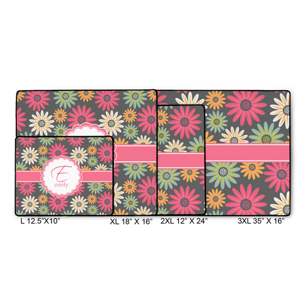 Daisies Gaming Mats - SIZE CHART
