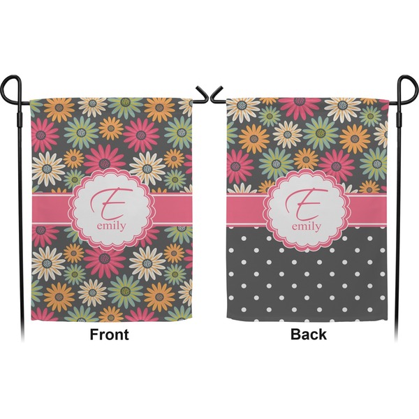 Daisies Garden Flag - Double Sided Front and Back