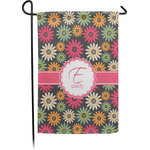 Daisies Small Garden Flag - Single Sided w/ Name and Initial