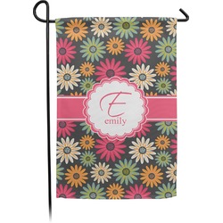 Daisies Small Garden Flag - Double Sided w/ Name and Initial