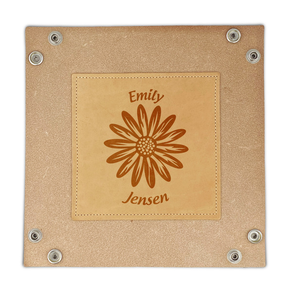 Daisies Genuine Leather Valet Trays - FRONT