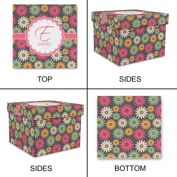 Daisies Gift Boxes with Lid - Canvas Wrapped - Medium - Approval