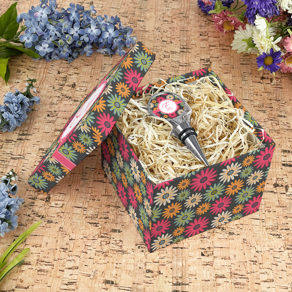 Daisies Gift Boxes with Lid - Canvas Wrapped - Medium - In Context