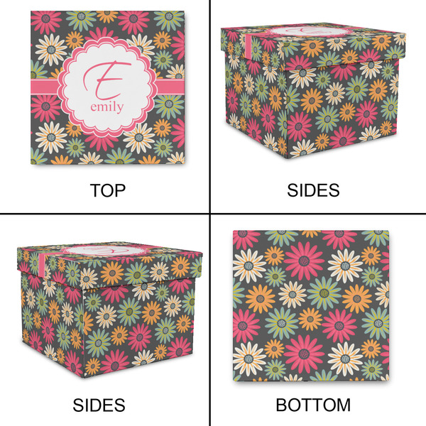 Daisies Gift Boxes with Lid - Canvas Wrapped - Small - Approval